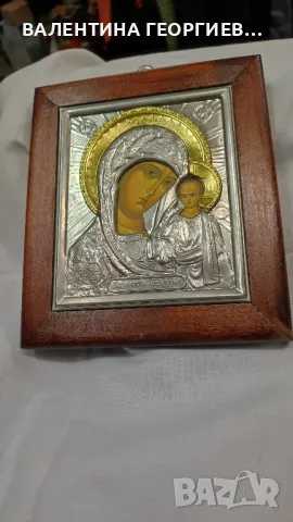 Икона Дева Мария с Младенеца , снимка 1