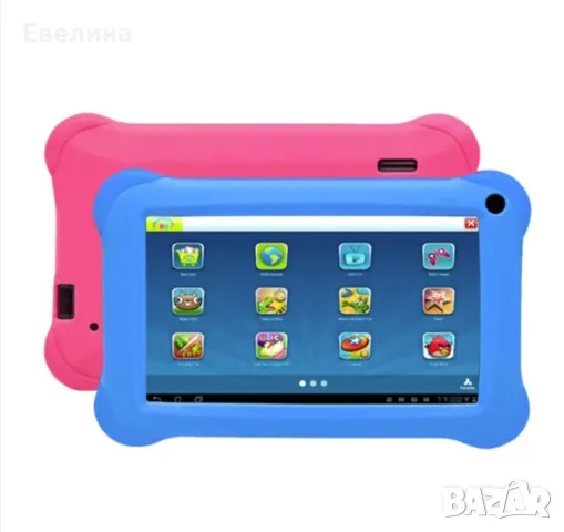 Детски Таблет Denver TAQ-70353, 7 Инча, Quad Core 1.2Ghz, 1 GB RAM, 16 GB, Син и розов калъф