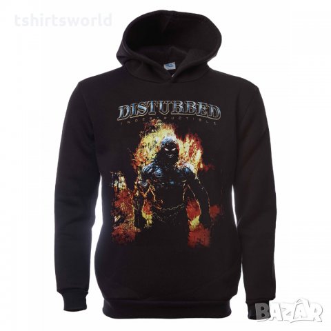 Нов мъжки суичър с дигитален печат на музикалната група Disturbed (Дистърбт), снимка 6 - Суичъри - 31757788