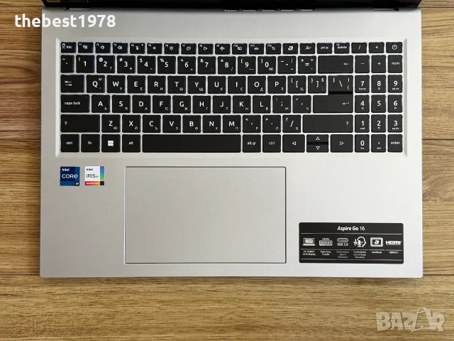 Acer Go 16`Core i9-13900H/16GB DDR5/512GB NVMe/WUXGA/Батерия 1 Цикъл, снимка 5 - Лаптопи за работа - 55769889