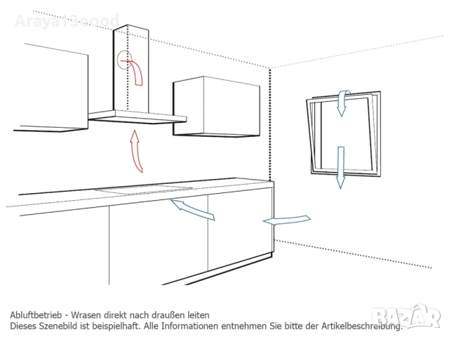 Абсорбатор за под шкаф Bosch DUL62FA21 Series 2, бял, снимка 5 - Абсорбатори - 53958203
