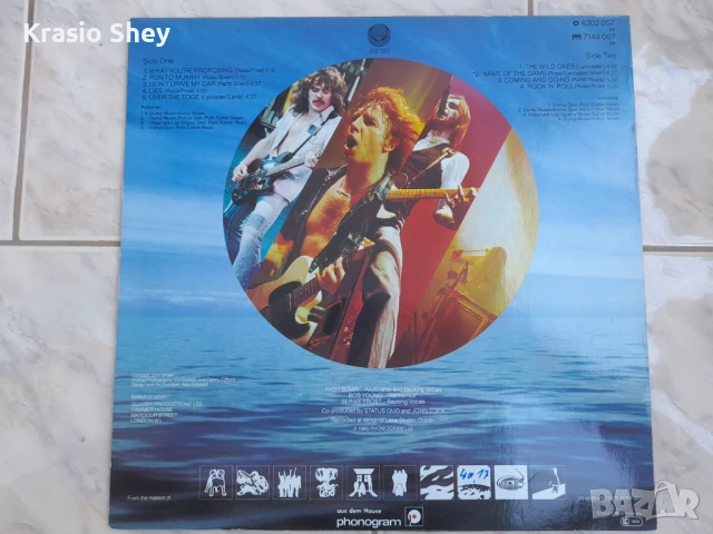 Status Quo LP + постер, снимка 2 - Грамофонни плочи - 50772594
