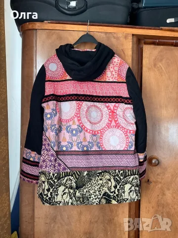 Desigual многоцветно овърсайз патчуърк яке - размер 48, снимка 2 - Якета - 56317685