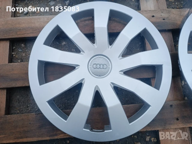 Оригинални тасове Audi 15 цола, снимка 3 - Аксесоари и консумативи - 50455479