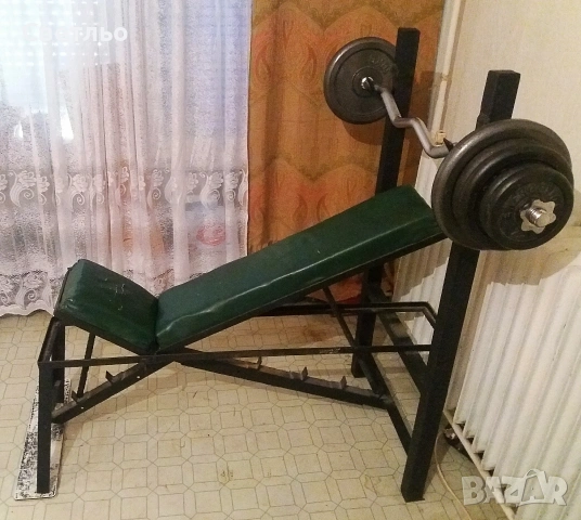 Лежанка за вдигане на тежести и Фитнес, снимка 2 - Фитнес уреди - 54267804