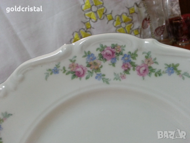 Стар немски порцелан чиния , снимка 2 - Антикварни и старинни предмети - 44810503