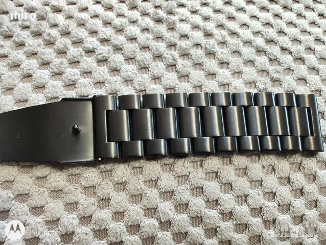 верижка за часовник черна матова, снимка 3 - Мъжки - 49108777