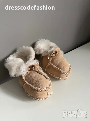 Сладурски бебешки буйки от естествена кожа, снимка 6 - Детски пантофи - 48039709