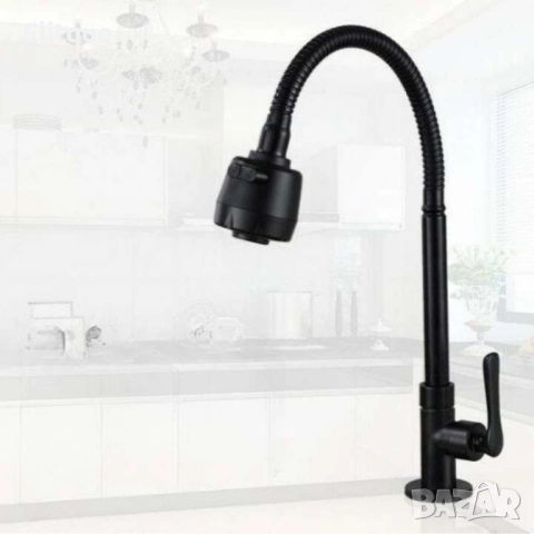 Кухненски смесител , стил и красота в  черно САМО ЗА СТУДЕНА ВОДА, снимка 6 - Други стоки за дома - 52854050