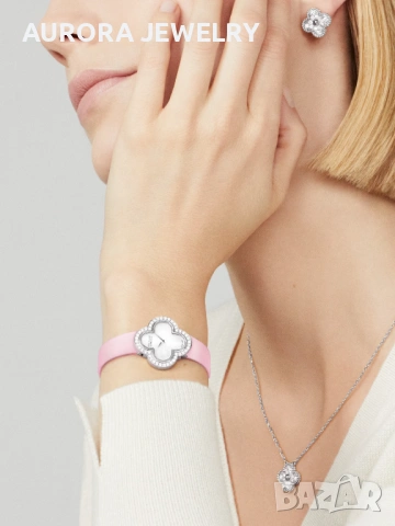 Van Cleef & Arpels VCA Silver Diamonds Clips Vintage Alhambra Дамски Обеци, снимка 5 - Обеци - 53344629