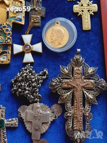 Стар сребърен ръчно кован кръст с инкрустирани гранати,сребро 925, снимка 14 - Колиета, медальони, синджири - 56195350