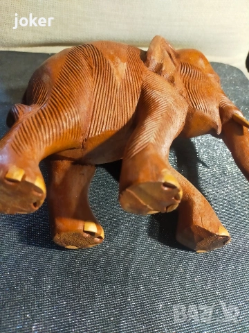 декоративен дървен слон, снимка 4 - Други ценни предмети - 54102490