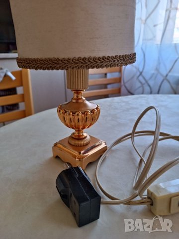 Стара медна нощна лампа, снимка 4 - Антикварни и старинни предмети - 40445796