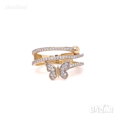 Златен дамски пръстен 3,58гр. размер:57 14кр. проба:585 модел:3474-2