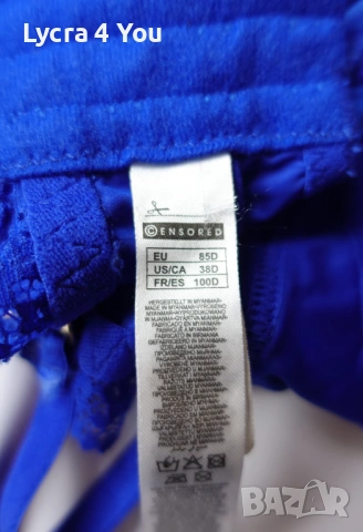 Censored 85D синьо бюстие с вградени жартиери за чорапи., снимка 9 - Бельо - 54209638