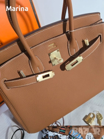 Налична чанта Hermes Birkin 30, снимка 4 - Чанти - 54341174