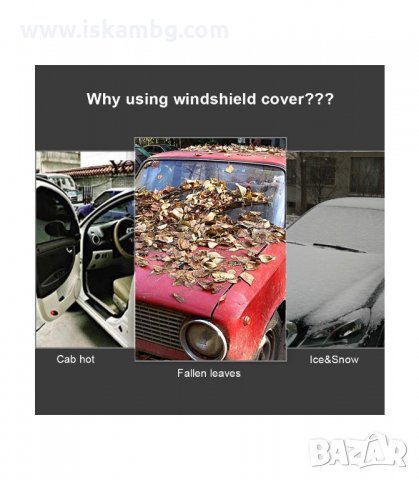 ДВУЛИЦЕВО ПОКРИВАЛО ЗА ПРЕДНО СТЪКЛО НА КОЛА - код 2515, снимка 11 - Аксесоари и консумативи - 33937607