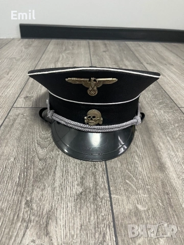Репродукция на офицерска нацистка фуражка/шапка