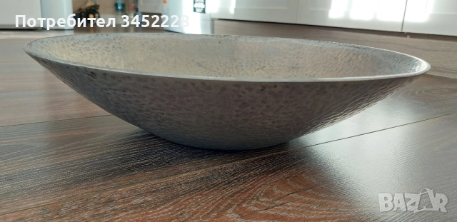 купа голяма алуминиева отлична 41см , снимка 4 - Антикварни и старинни предмети - 51702741