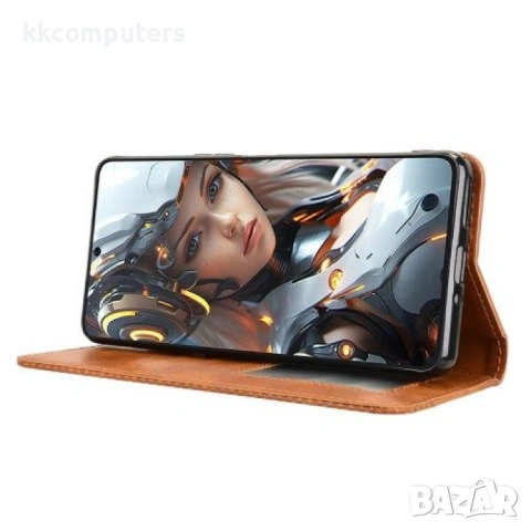 Cubot Max 5 Retro Style Wallet Кожен Калъф и Протектор, снимка 6 - Калъфи, кейсове - 53248085