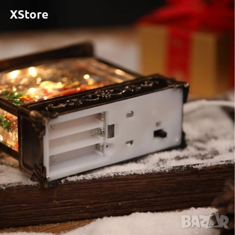 Коледна лампа със сняг и коледни орнаменти. 4 варианта , снимка 2 - Декорация за дома - 52437900