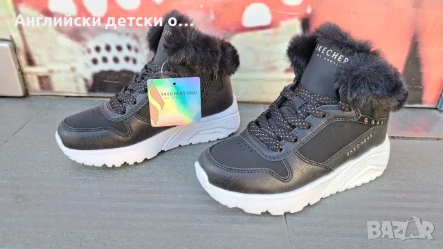 Английски детски кецове/боти Skechers, снимка 3 - Детски боти и ботуши - 56372014