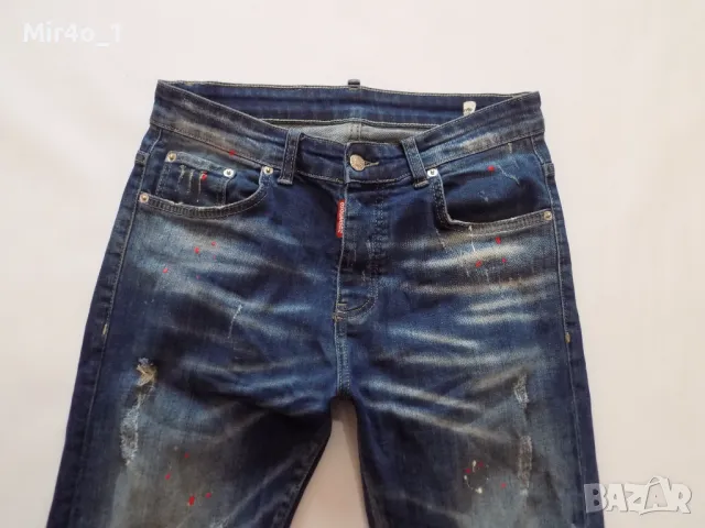 дънки dsquared2 панталон долнище оригинални мъжки размер 48, снимка 5 - Спортни дрехи, екипи - 48760442