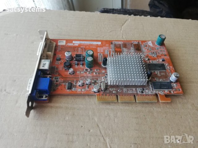 Видео карта ATi Radeon Asus A9200SE 128MB DDR 64bit AGP, снимка 5 - Видеокарти - 40364060