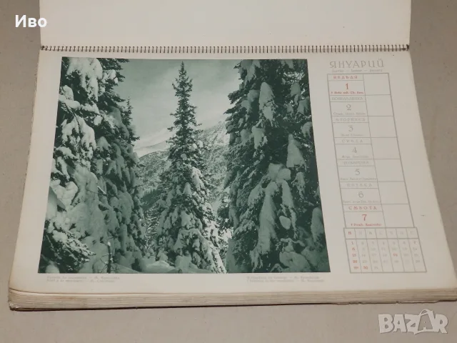 Стар български цветен календар от 1939, снимка 3 - Антикварни и старинни предмети - 56012328