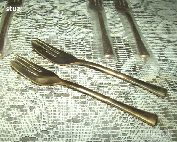 Десертни вилички, нови, сет 12 бр., снимка 6 - Прибори за хранене, готвене и сервиране - 54346592