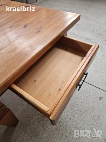 Масивна Маса с Чекмедже-внос от Германия!, снимка 4 - Маси - 56196722