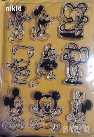 Мики и Мини Маус Джери Доналд Дък Мече силиконов гумен печат декор бисквитки фондан Scrapbooking