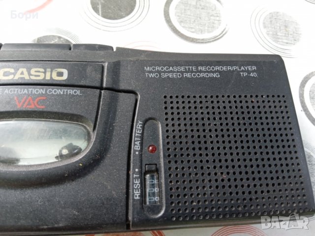CASIO TP 40 Диктофон, снимка 3 - Радиокасетофони, транзистори - 37333308