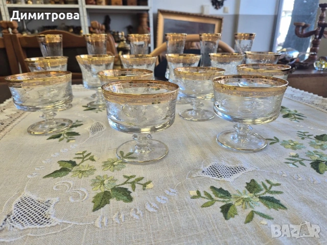 Комплекти чаши Мурано Медичи, снимка 2 - Чаши - 54287340