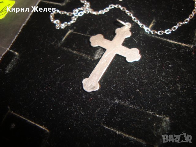 ФИНО СРЕБЪРНО РАЗПЯТИЕ КРЪСТ СРЕБРО 900 и СРЕБЪРНА СЪЩО ВИСОКА ПРОБА ВЕРИЖКА 6710, снимка 8 - Колиета, медальони, синджири - 30294579