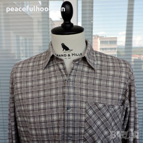 Salewa Outdoor -мъжка карирана  риза за туризъм/лов/планина размер L, снимка 2 - Ризи - 44350593