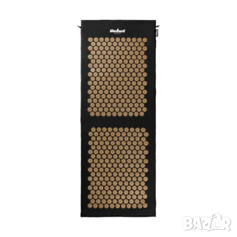 Акупресурно килимче XXL с възглавница черно със златисто с безплатна доставка , снимка 2 - Масажори - 48799711