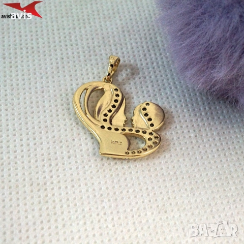 Висулка с 14К златно покритие 244709, снимка 3 - Колиета, медальони, синджири - 52670294