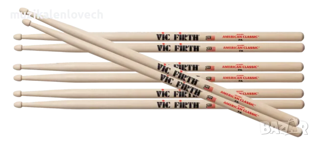 Vic Firth American Classic® 7A Drumsticks - палки за барабани , снимка 5 - Ударни инструменти - 48714877