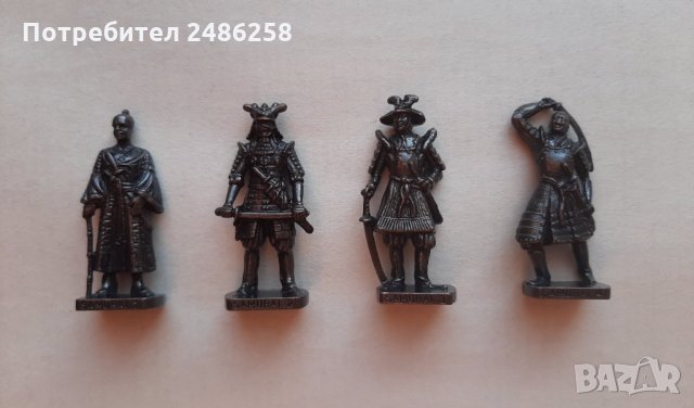 Метални фигурки - войници Самураи от Киндер яйца