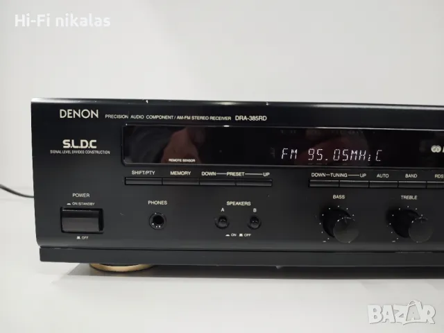 стерео усилвател ресийвър FM RDS DENON DRA-385RD, снимка 2 - Ресийвъри, усилватели, смесителни пултове - 49645420