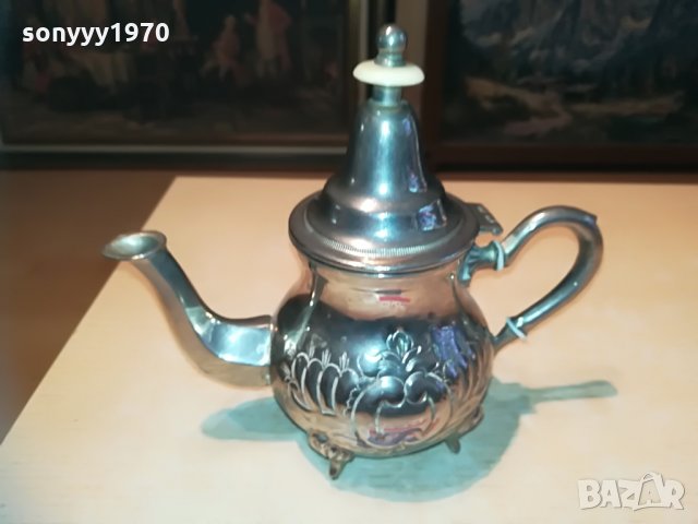 MAROC-ретро чаиник-23Х20Х12СМ-внос франция, снимка 3 - Колекции - 29633807