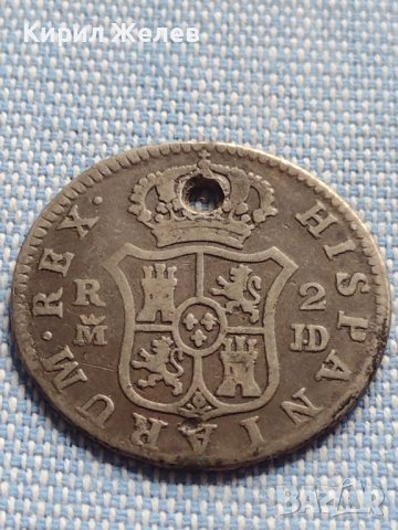 Сребърна монета 2 реала 1785г. Карлос трети Мадрид Испания 13785, снимка 10 - Нумизматика и бонистика - 42900609