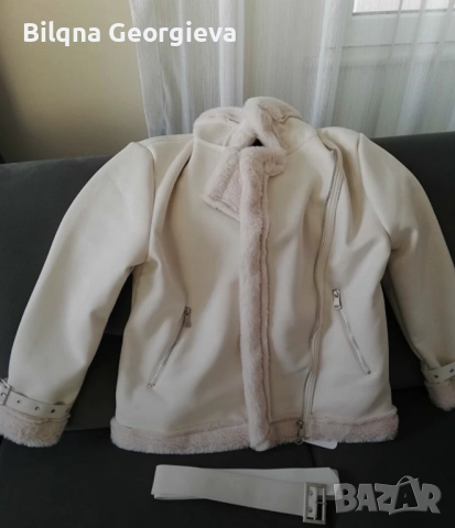 Дамско мекичко палто, снимка 2 - Якета - 52975303