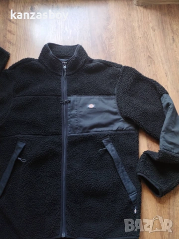 dickies mens red chute sherpa fleece jacket - мъжко шерпа яке Л, снимка 7 - Якета - 53154865