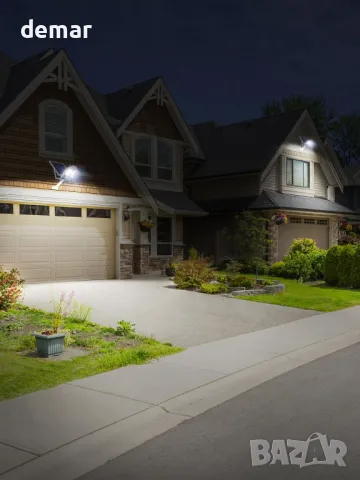 intelamp соларна улична LED лампа, 3000 лумена, 6500К, с 2 сензора за движение, дистанционно, снимка 9 - Соларни лампи - 49688685