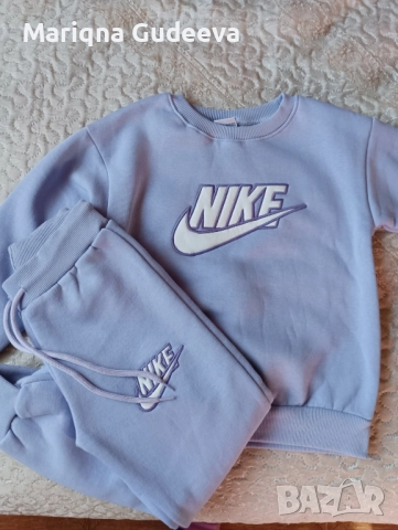 Детски ватиран комплект  в лилаво 