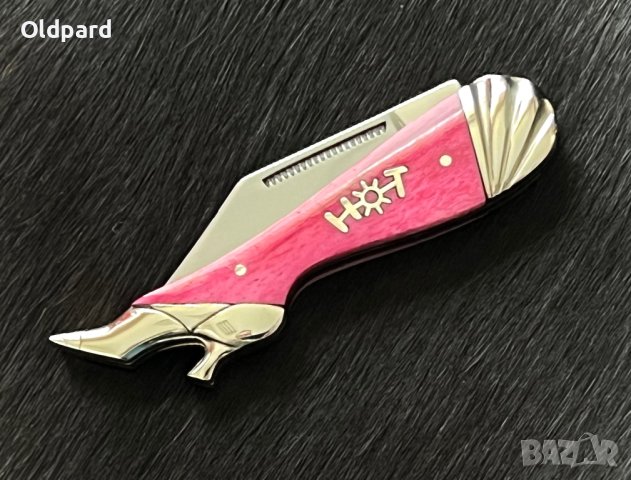 Колекционерски, удобен сгъваем джобен нож. Small Leg Knife Hot Pink (RR971), снимка 3 - Ножове - 42905557