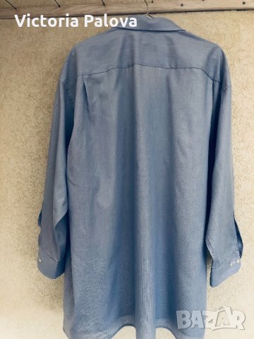 Много тънка голяма риза ETERNA, снимка 6 - Ризи - 31636957