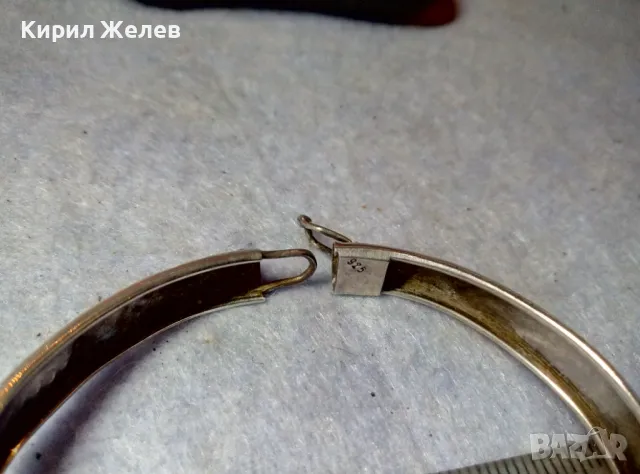 Старинна СТИЛНО РЪЧНО ОРНАМЕНТИРАНА РЕТРО АРТ СРЕБЪРНА ГРИВНА СРЕБРО 925 МАЙСТОРСКА ИЗРАБОТКА 47973, снимка 6 - Антикварни и старинни предмети - 48493019